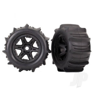 Traxxas Tyres and Wheels, Assembled Glued 3.8in (2 pcs)