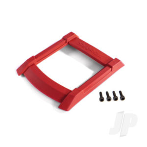 Traxxas Skid plate, roof (Body) (Red) / 3x12mm CS (4 pcs)