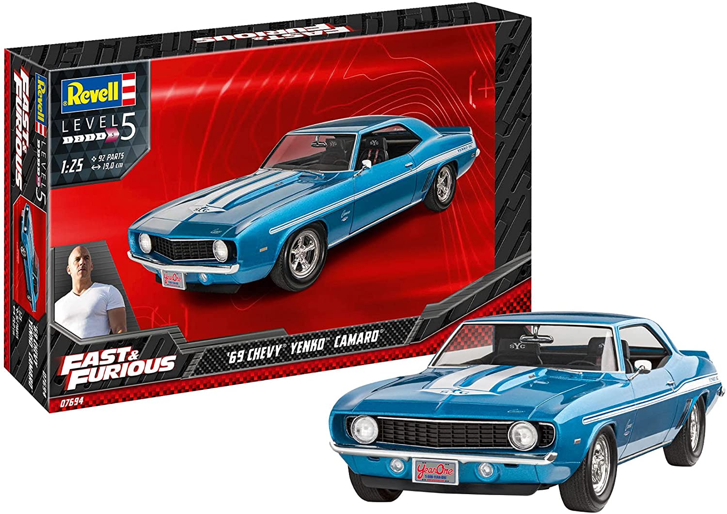 Revell 1969 Chevy Camaro Yenko (Fast & Furious) 1:25 07694