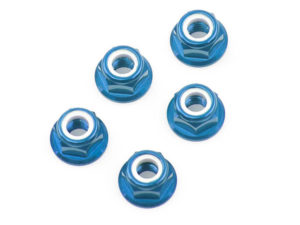 Tamiya 4mm Flange Lock Nut Blue 53159