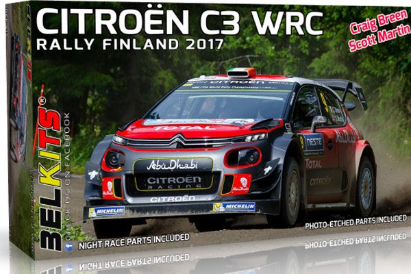 Belkit Citroen C3 WRC Finland Rally 2017 1/24 BEL018