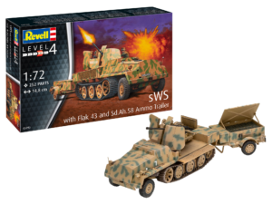 Revell SWS with 3.7CM FLAK 43 & Ammunition Trailer 1/72 RV03293
