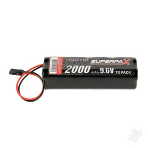 NiMH 9.6V 2000mAh AA Square, Tx, JR