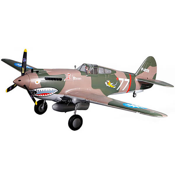 FMS P-40B Flying