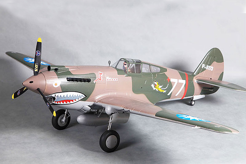 FMS P-40B Flying