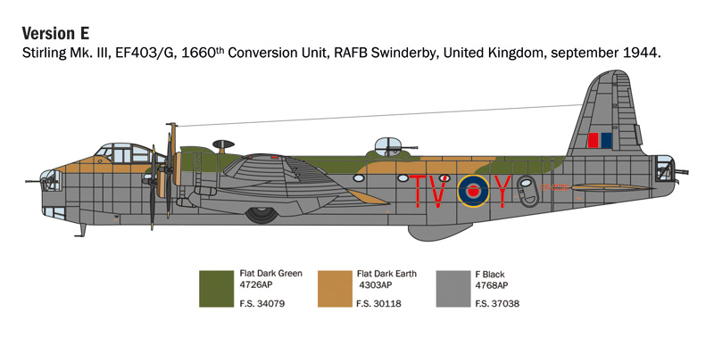 Italeri 1/72 Short Stirling Mk. III Includes H2S Radar 1462 - Image 9