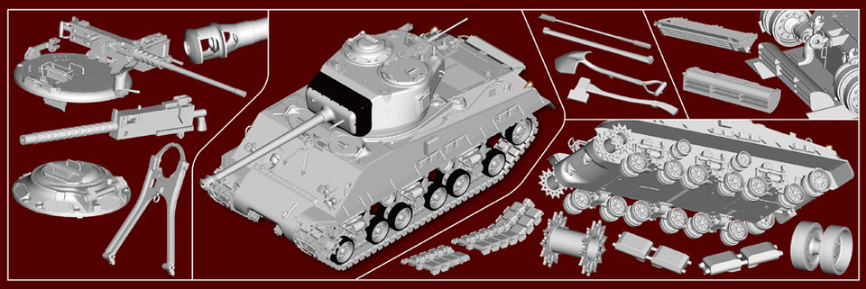 Trumpeter 1/16 M4A3E8 Medium Tank Early Sherman Easy Eight