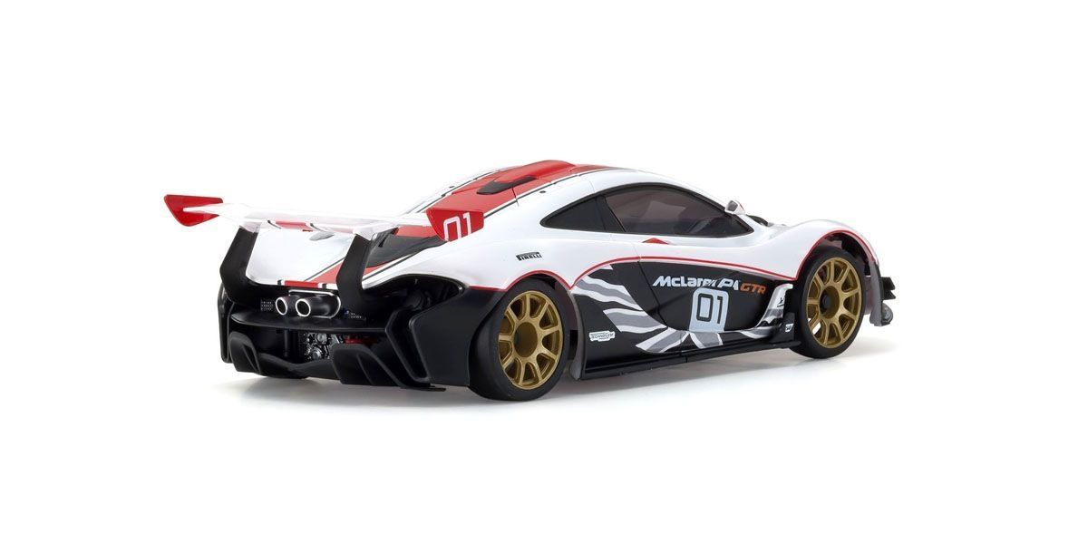 Kyosho Mini-Z RWD Mclaren P1 GTR White/Red (W-MM/KT531P) - Image 3