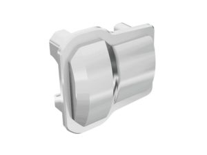 Traxxas TRX-4M Differential Cover - Front or Rear (Satin Chrome) (2)