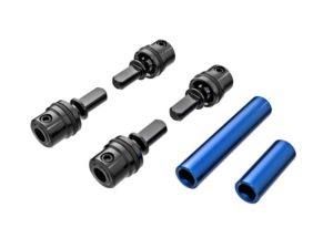 Traxxas TRX-4M Driveshafts, Centre, Male (Metal) (4)/ Driveshafts, Centre, Female, Aluminium 6061-T6 (Blue-Anodised) (Front/ Rear)