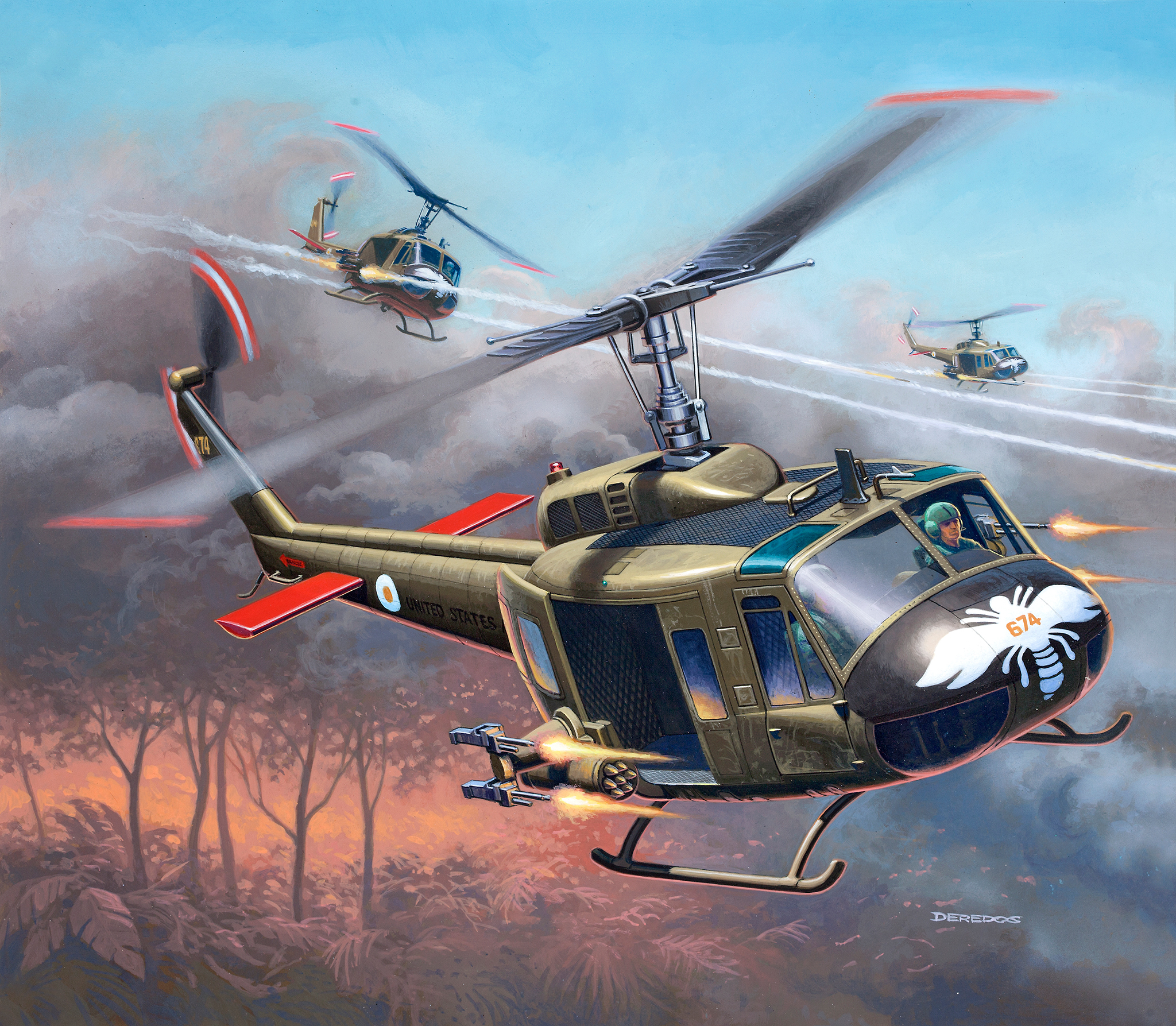 Revell Bell UH-1H Gunship 1:100 04983