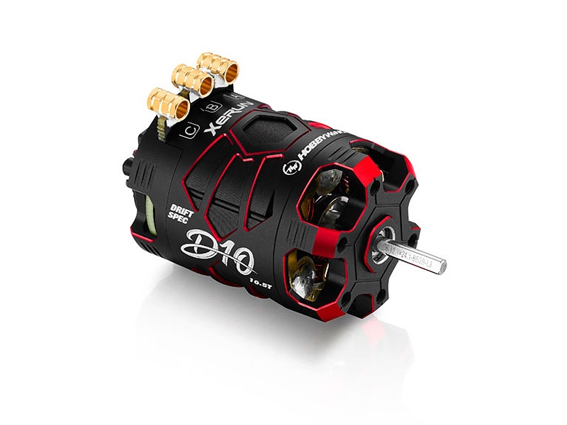 Hobbywing XERUN D10 Drift 10.5T Motor - Red HW30401135