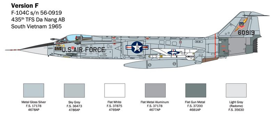 Italeri Lockheed F-104 Starfighter A/C 1/32 2515 - Image 2