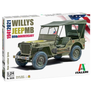 Italeri Willys Jeep MB 1:24 Plastic 3635