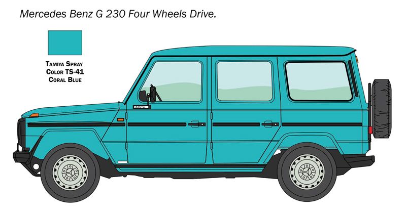 Italeri Mercedes Benz G230 1/24 3640