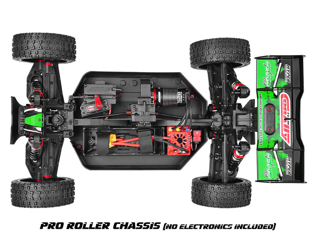 CORALLY ASUGA XLR GREEN 6S ROLLER BUGGY CHASSIS - Image 13