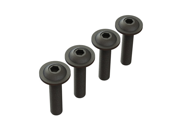 Arrma Button Head Screw Flanged M4x18mm (4) Z-ARA727412