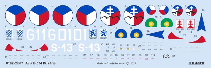 Eduard 1/48 Avia B.534 IV. serie ProfiPACK Edition EDK8192 - Image 3