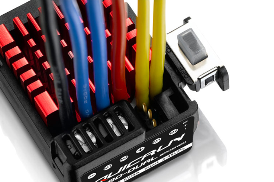 Hobbywing QUICRUN 0880 DUAL MOTOR BRUSHED ESC (80A) WPROOF HW30120301 - Image 3