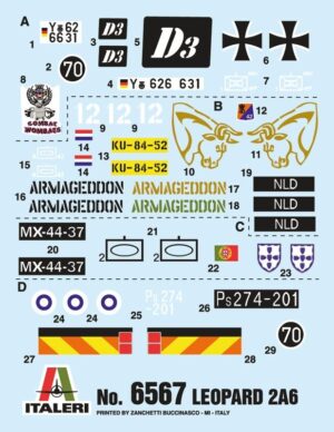 Italeri 1/35 Leopard 2A6 6567