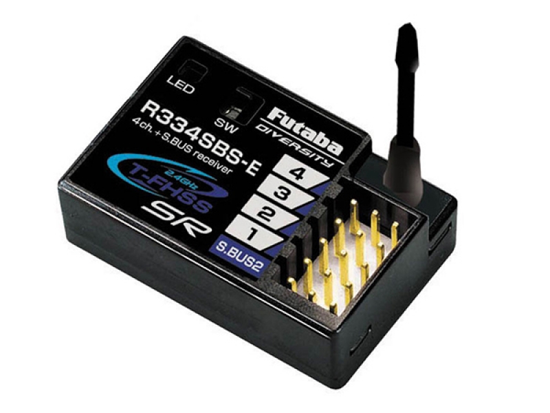 Futaba R334SBS-E 4-Channel 2.4GHz Rx - T-FHSS SR (HV)