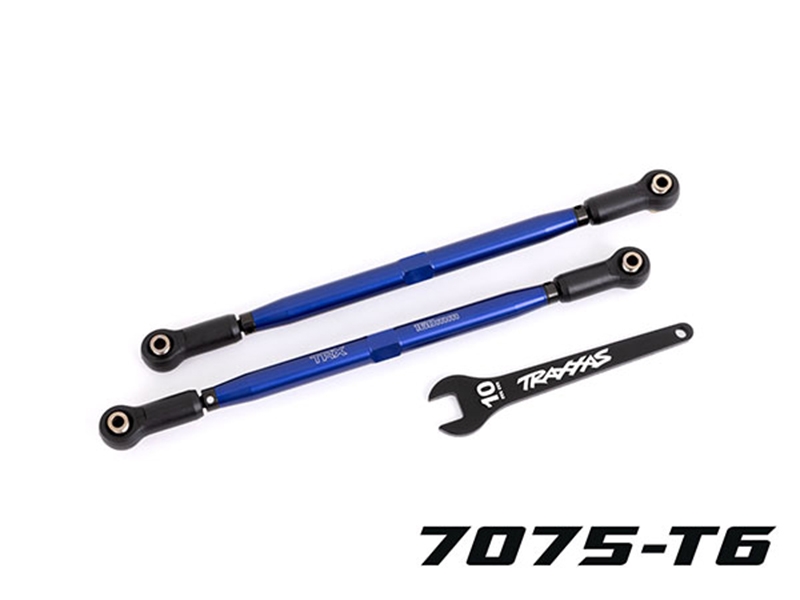 Traxxas X-Maxx WideMaxx Front Toe Links - Tubes Blue Anodized (2)