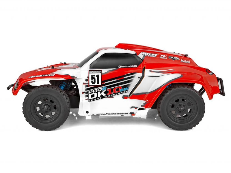 Associated Pro2 DK10SW Dakar 1/10 Buggy RTR Red/White AS90039 - Image 5