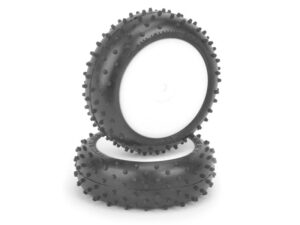 Schumacher Mini Spike 2 -Pre-Glued Yellow Front 12mm Hex Drive (pr)