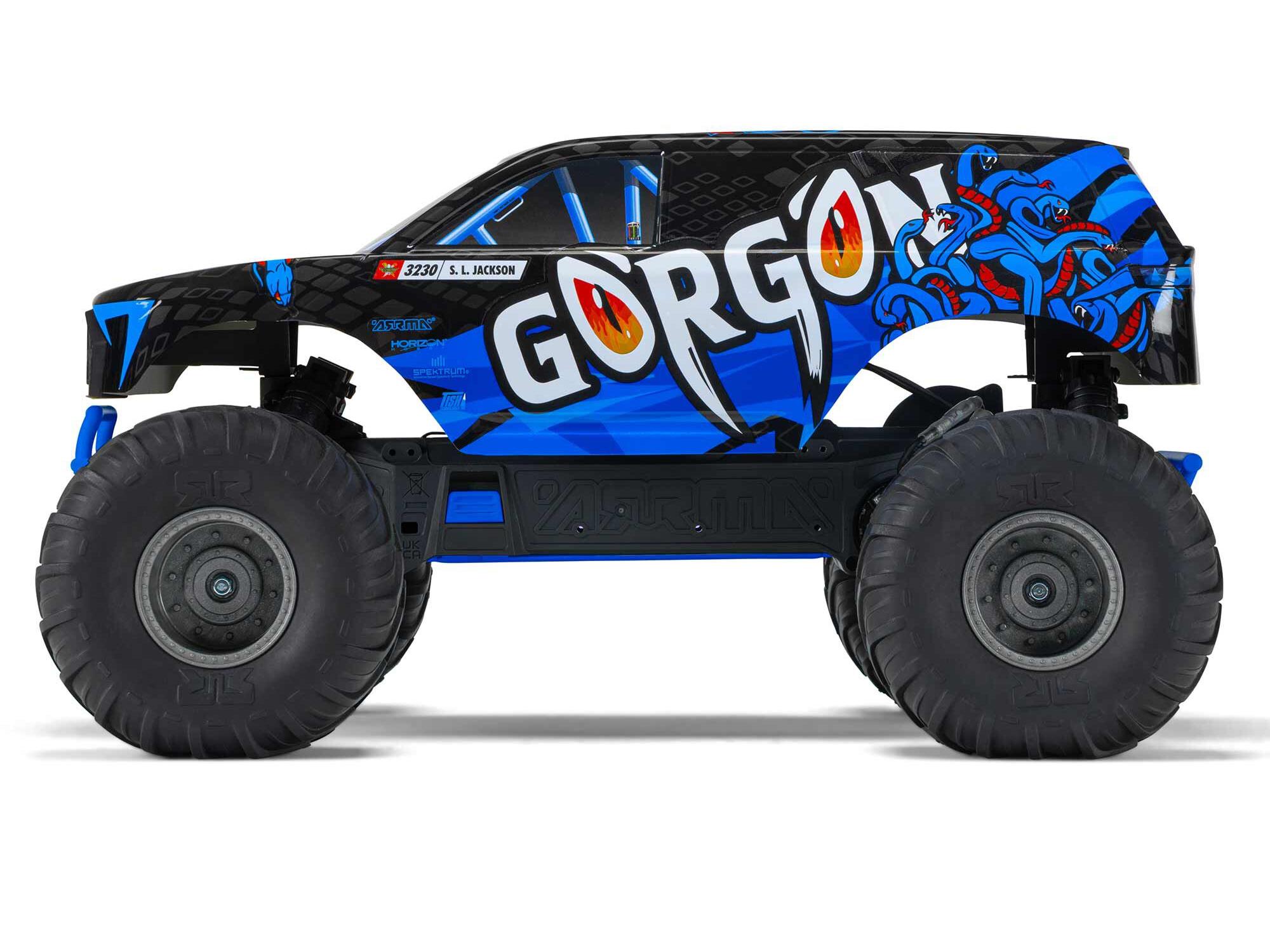 1/10 GORGON MEGA 550 2WD MT (no Battery/Charger) Blue - Image 19