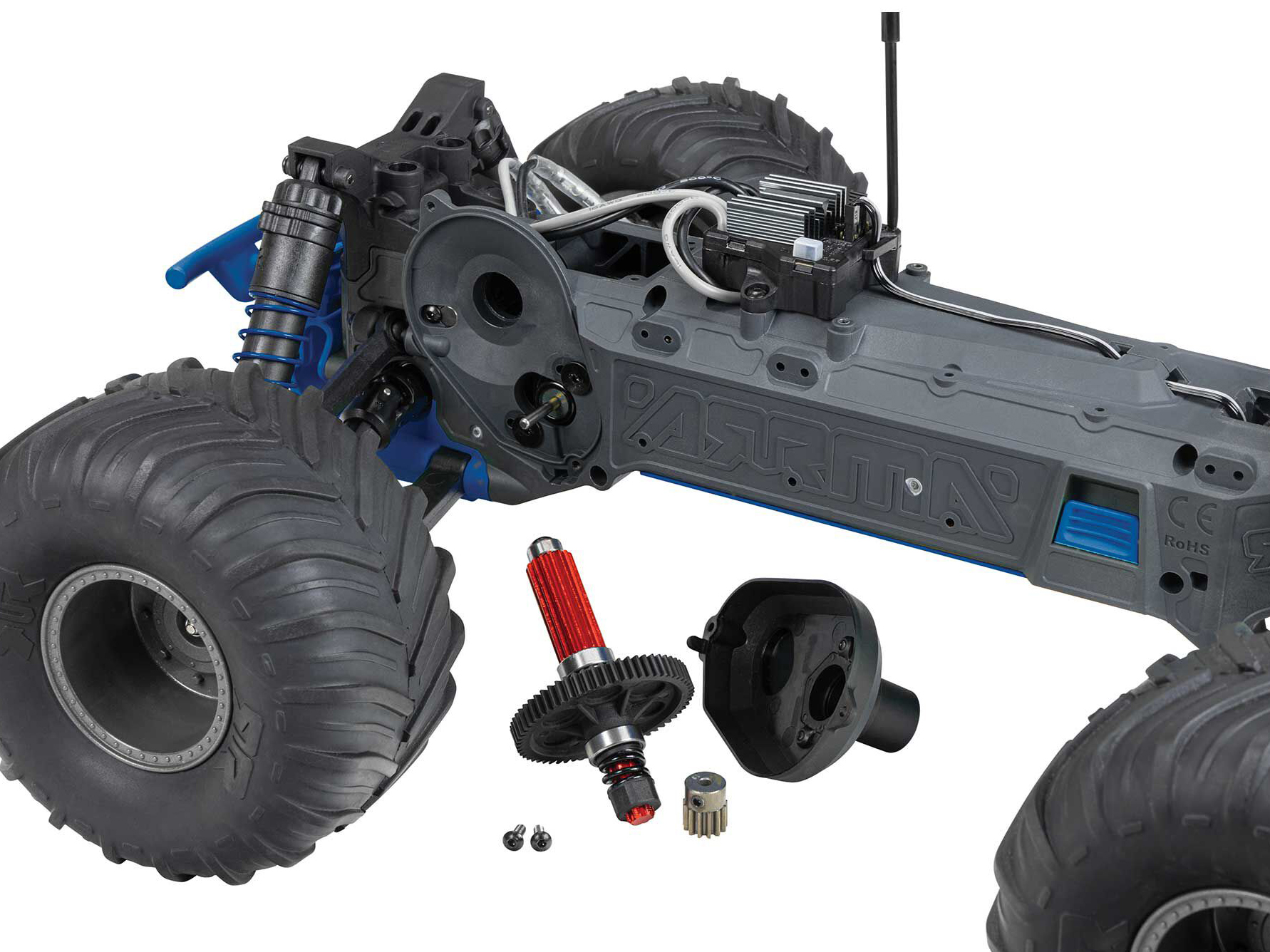 1/10 GORGON MEGA 550 2WD MT (no Battery/Charger) Blue - Image 17