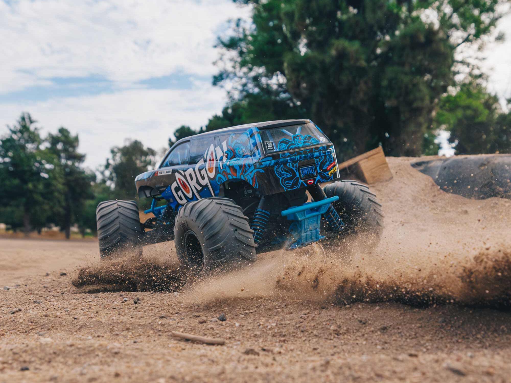 1/10 GORGON MEGA 550 2WD MT (no Battery/Charger) Blue - Image 9