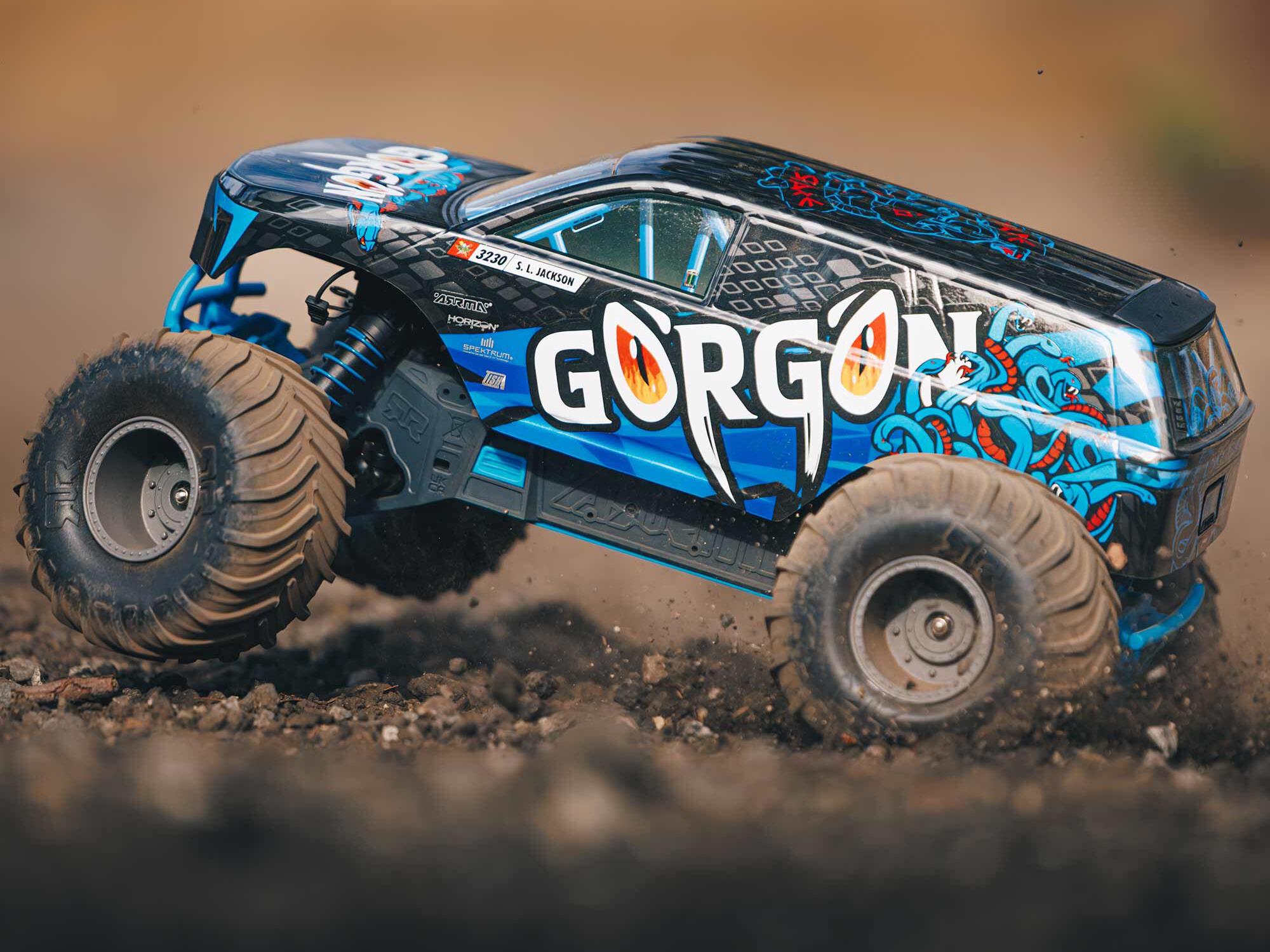 1/10 GORGON MEGA 550 2WD MT (no Battery/Charger) Blue - Image 7