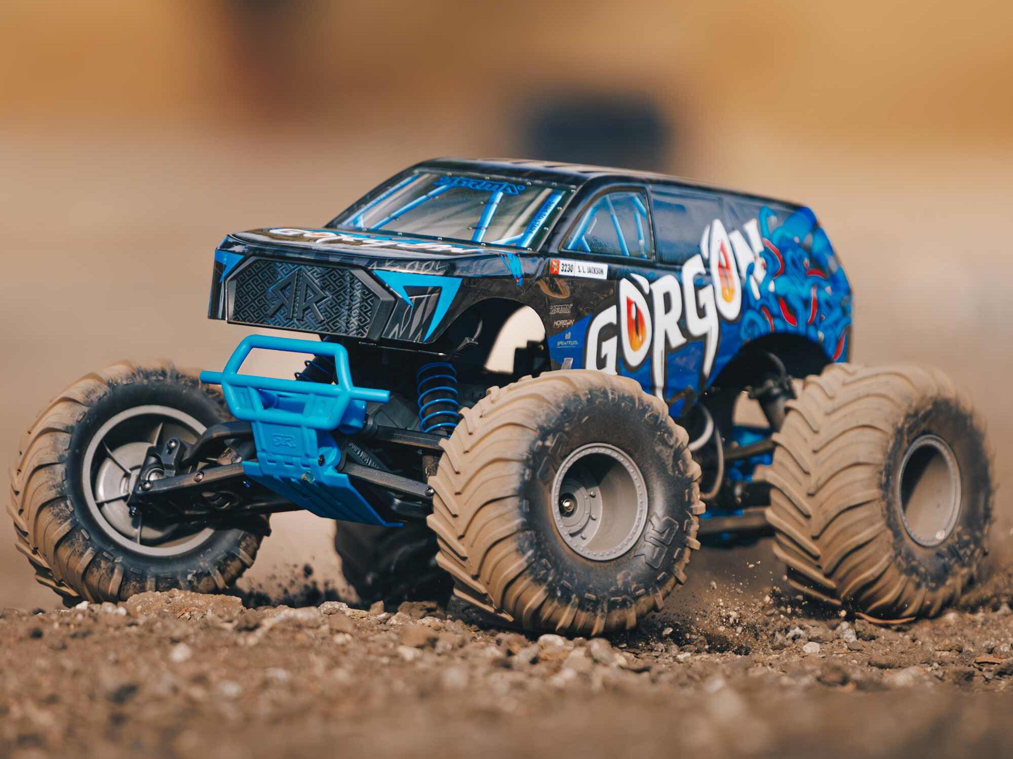 1/10 GORGON MEGA 550 2WD MT (no Battery/Charger) Blue - Image 6