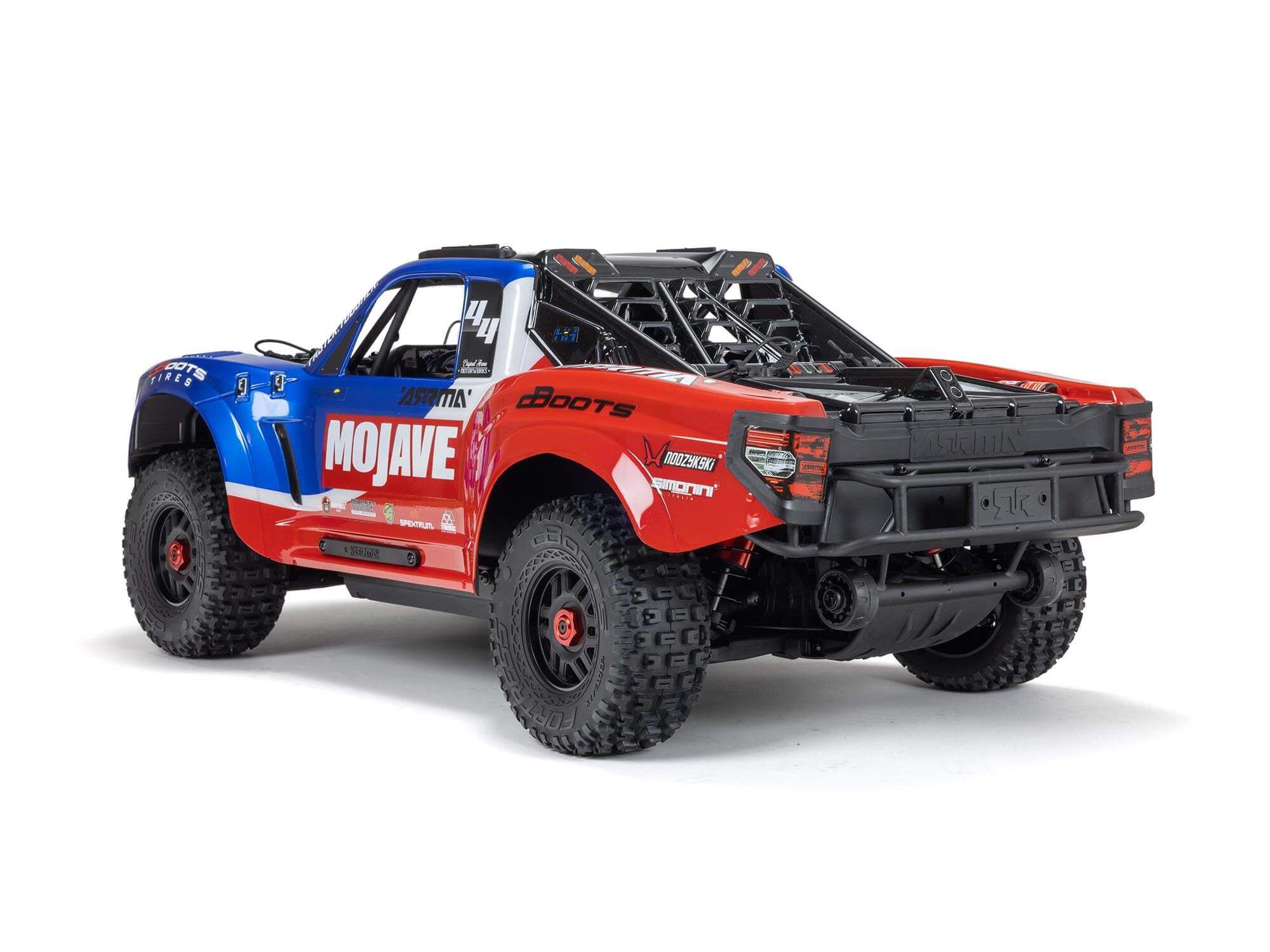 Arrma 1/8 MOJAVE 4S 4X4 BLX DT (with Centre Diff) RTR Blue C-ARA4404T2 - Image 3