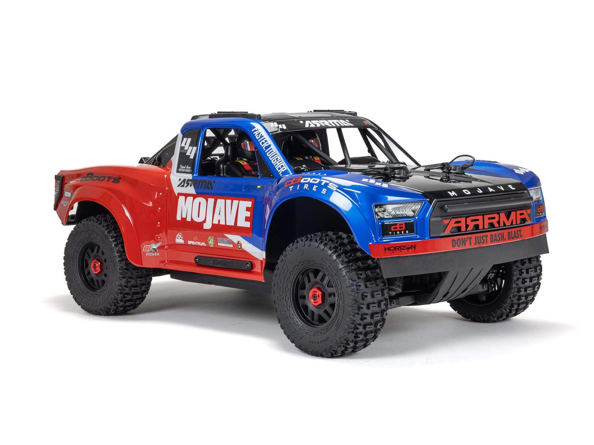Arrma 1/8 MOJAVE 4S 4X4 BLX DT (with Centre Diff) RTR Blue C-ARA4404T2 - Image 4