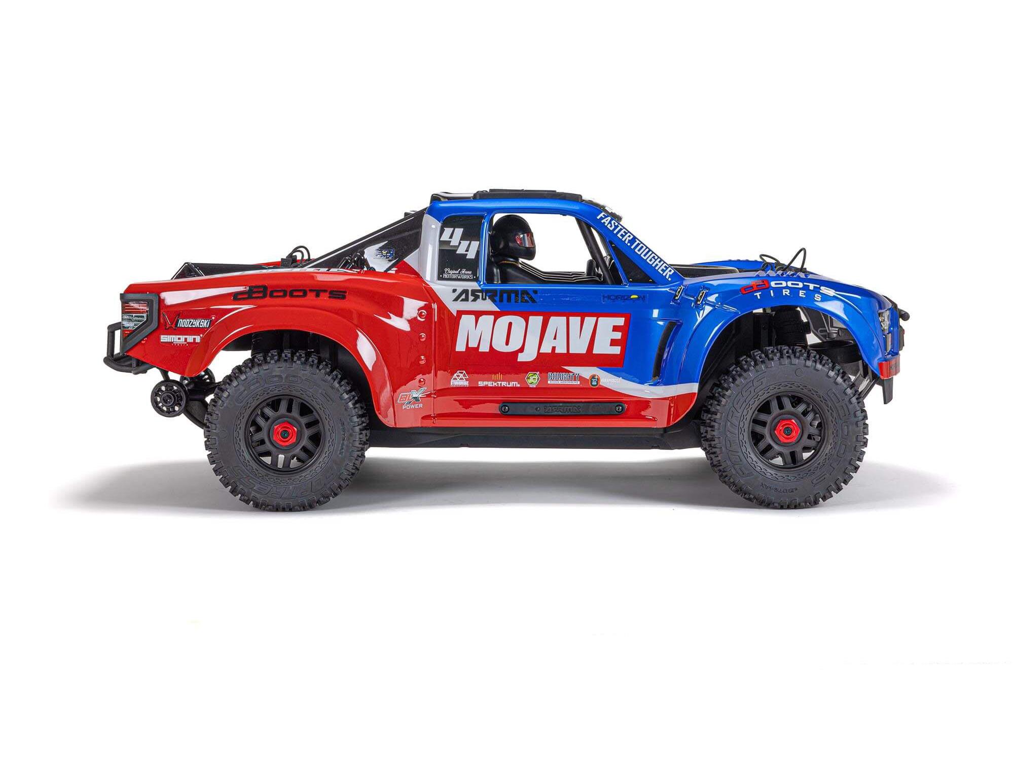 Arrma 1/8 MOJAVE 4S 4X4 BLX DT (with Centre Diff) RTR Blue C-ARA4404T2 - Image 7