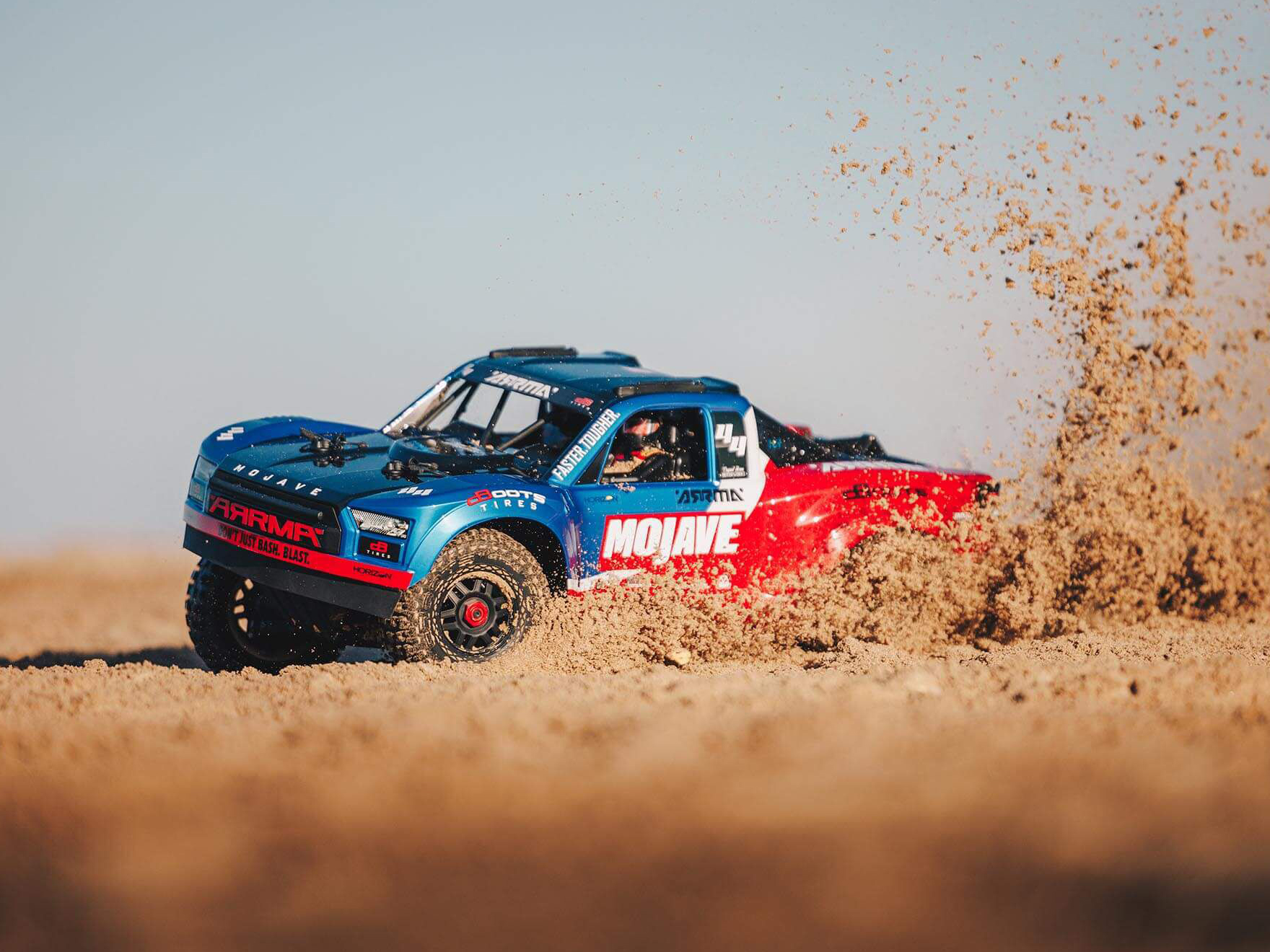 Arrma 1/8 MOJAVE 4S 4X4 BLX DT (with Centre Diff) RTR Blue C-ARA4404T2 - Image 22