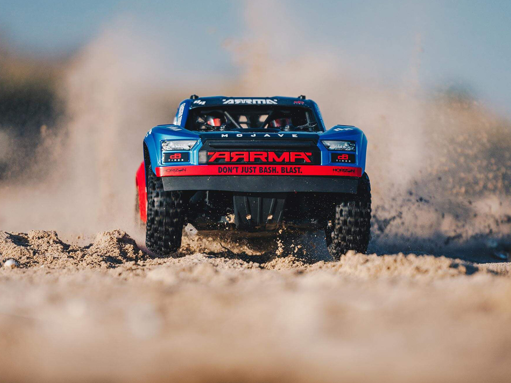 Arrma 1/8 MOJAVE 4S 4X4 BLX DT (with Centre Diff) RTR Blue C-ARA4404T2 - Image 21