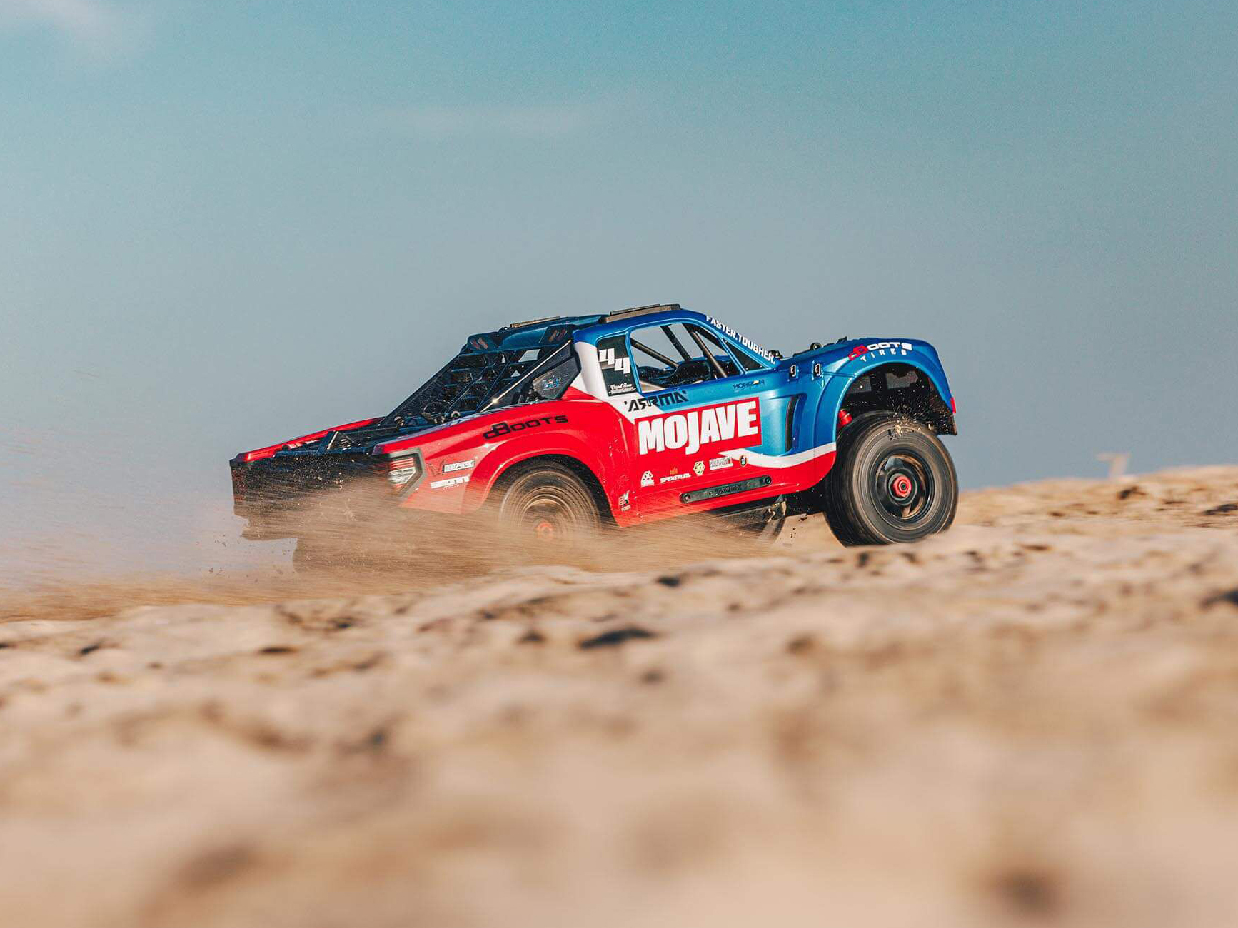 Arrma 1/8 MOJAVE 4S 4X4 BLX DT (with Centre Diff) RTR Blue C-ARA4404T2 - Image 20