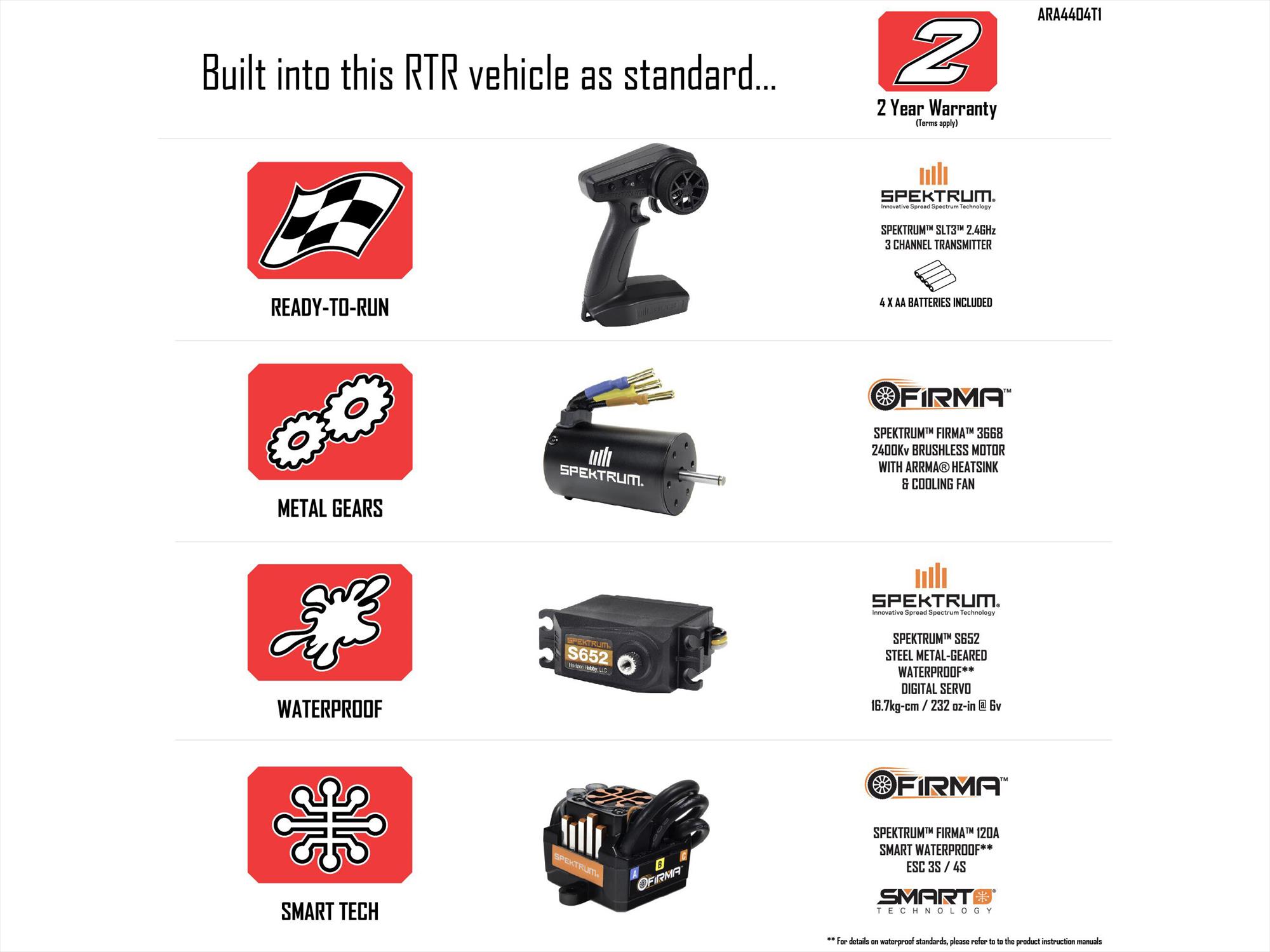 Arrma 1/8 MOJAVE 4S 4X4 BLX DT (with Centre Diff) RTR Blue C-ARA4404T2 - Image 25