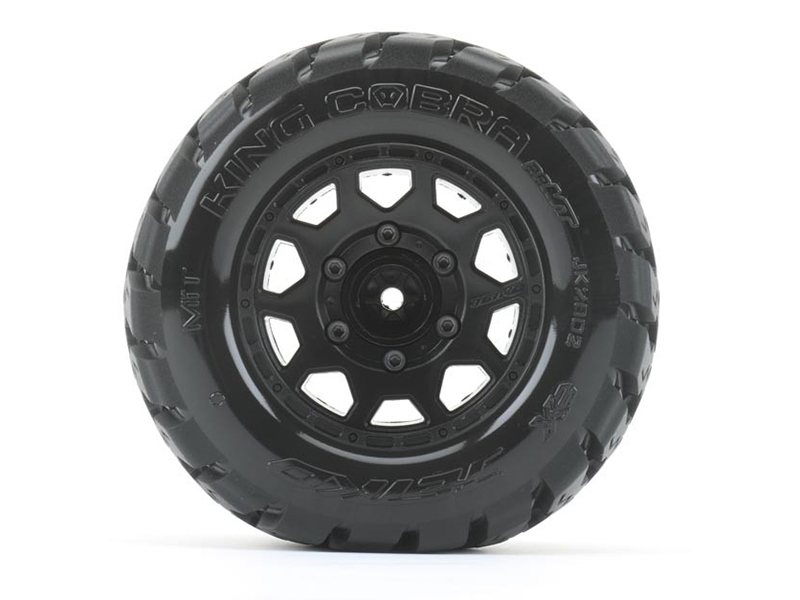 JetKo MT Extreme Tyre King Cobra on Arrma Granite Black Rims 14mm Hex (2)
