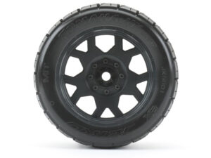 JetKo X-MT Extreme Tyre Tomahawk Belted on TRX X-Maxx Black Rims (2)