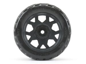 JetKo X-MT Extreme Tyre King Cobra Belted on TRX X-Maxx Black Rims (2)