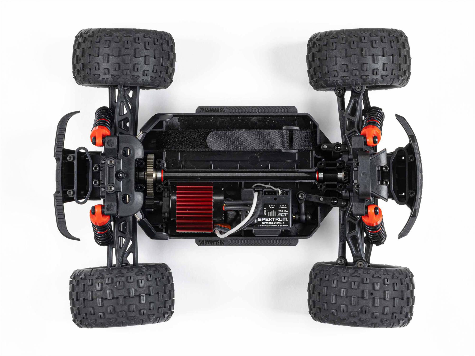 Arrma 1/18 GRANITE GROM MEGA 4X4 MT with Battery & Charger Red - Image 2
