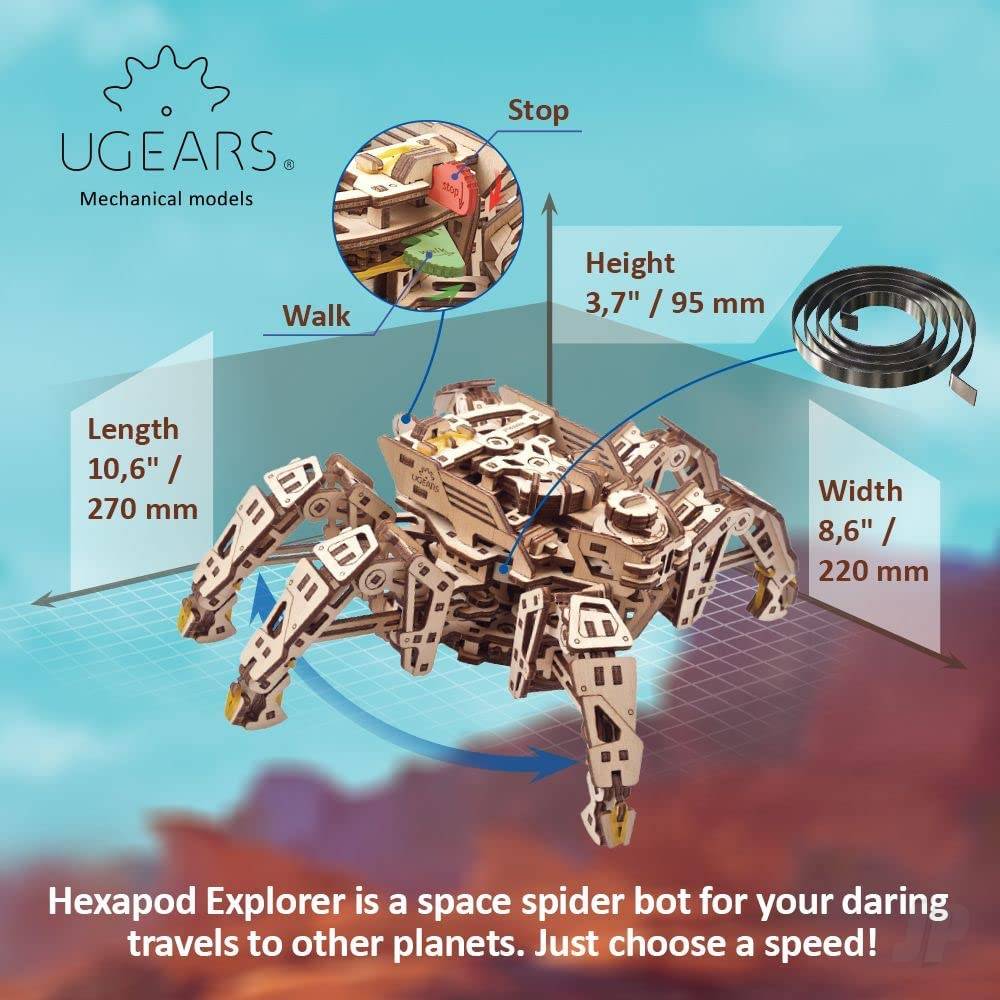 UGears Hexapod Explorer UGR70158 - Image 8