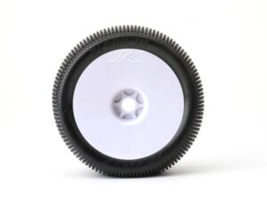 Jetko Block In Soft 1:8 Truggy Pre-glued on White Rims (2)