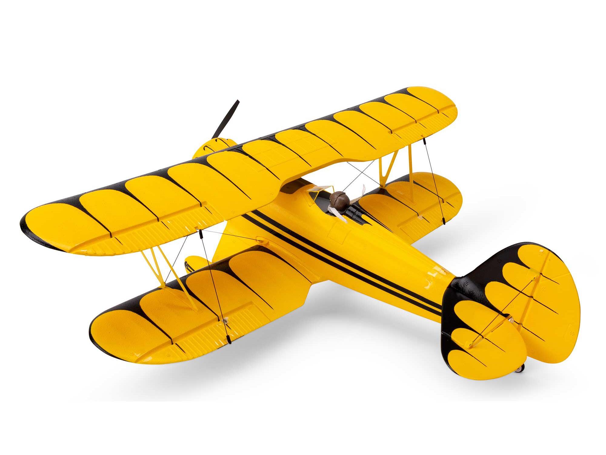 E-FLite UMX WACO Yellow BNF Basic with AS3X and SAFE Select EFLU53550Y