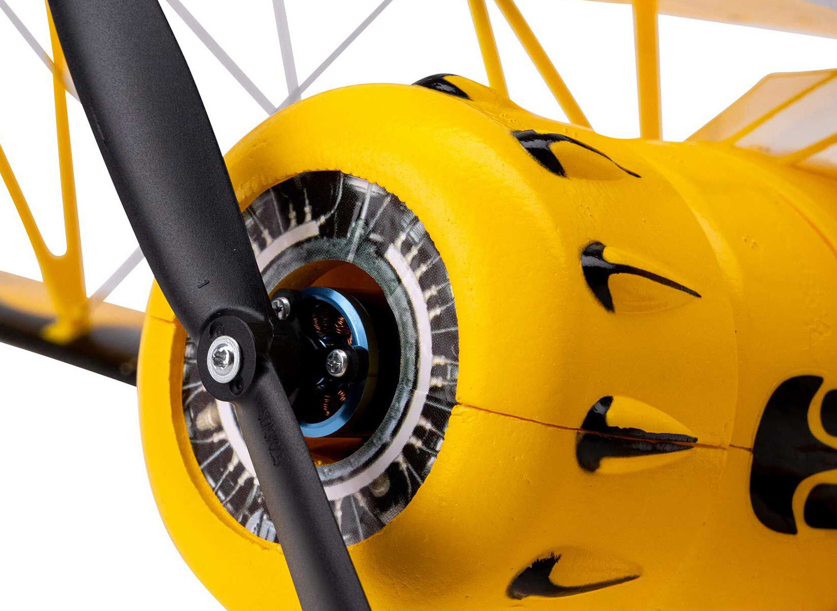 E-FLite UMX WACO Yellow BNF Basic with AS3X and SAFE Select EFLU53550Y