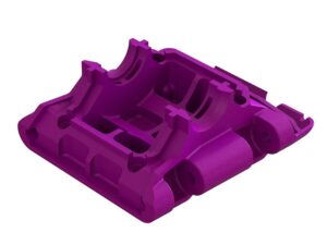 Arrma Gorgon Rear Lower Skid/Gearbox Mount (1pc) Purple