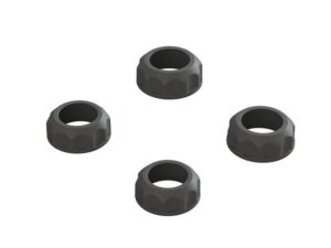 Arrma Shock Cap (4): 4X4 Black